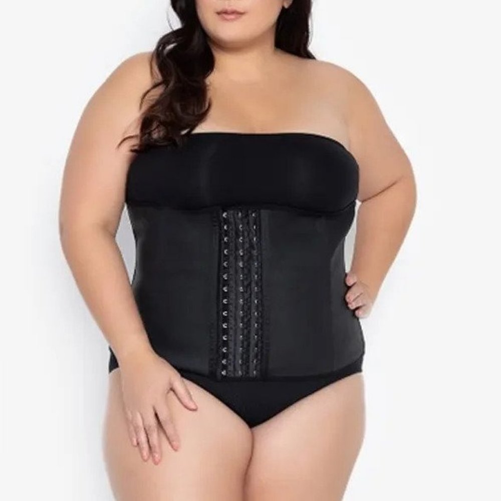 Latex Waist Trainer Corset Women Plus Size Shapewear, Sz M-3XL